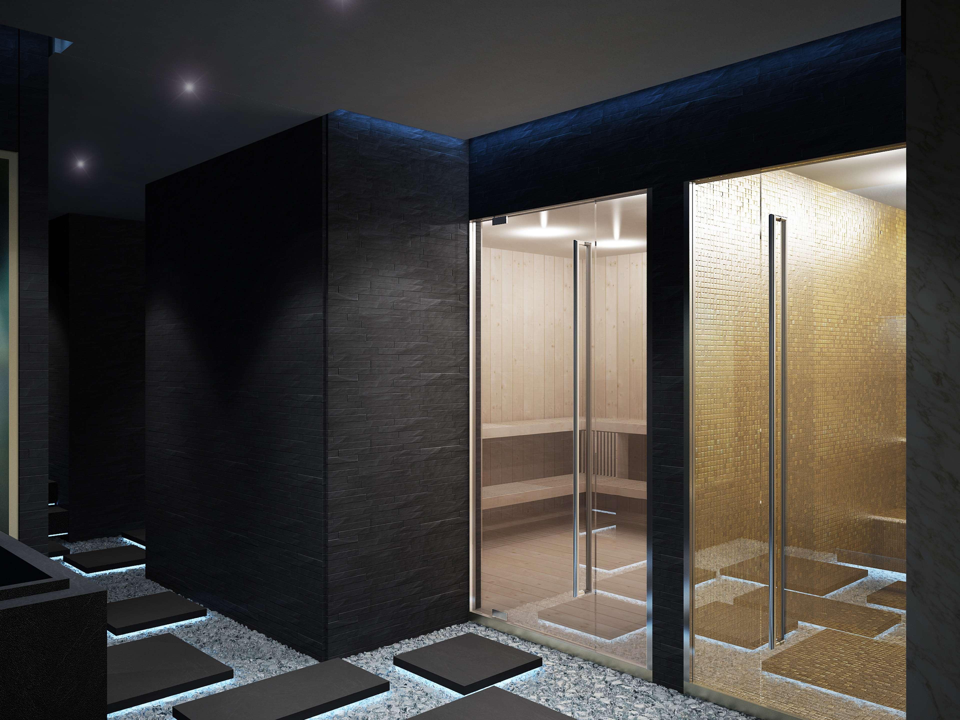 Hilton Dubai Palm Jumeirah Esterno foto A rendering of the interior of the spa