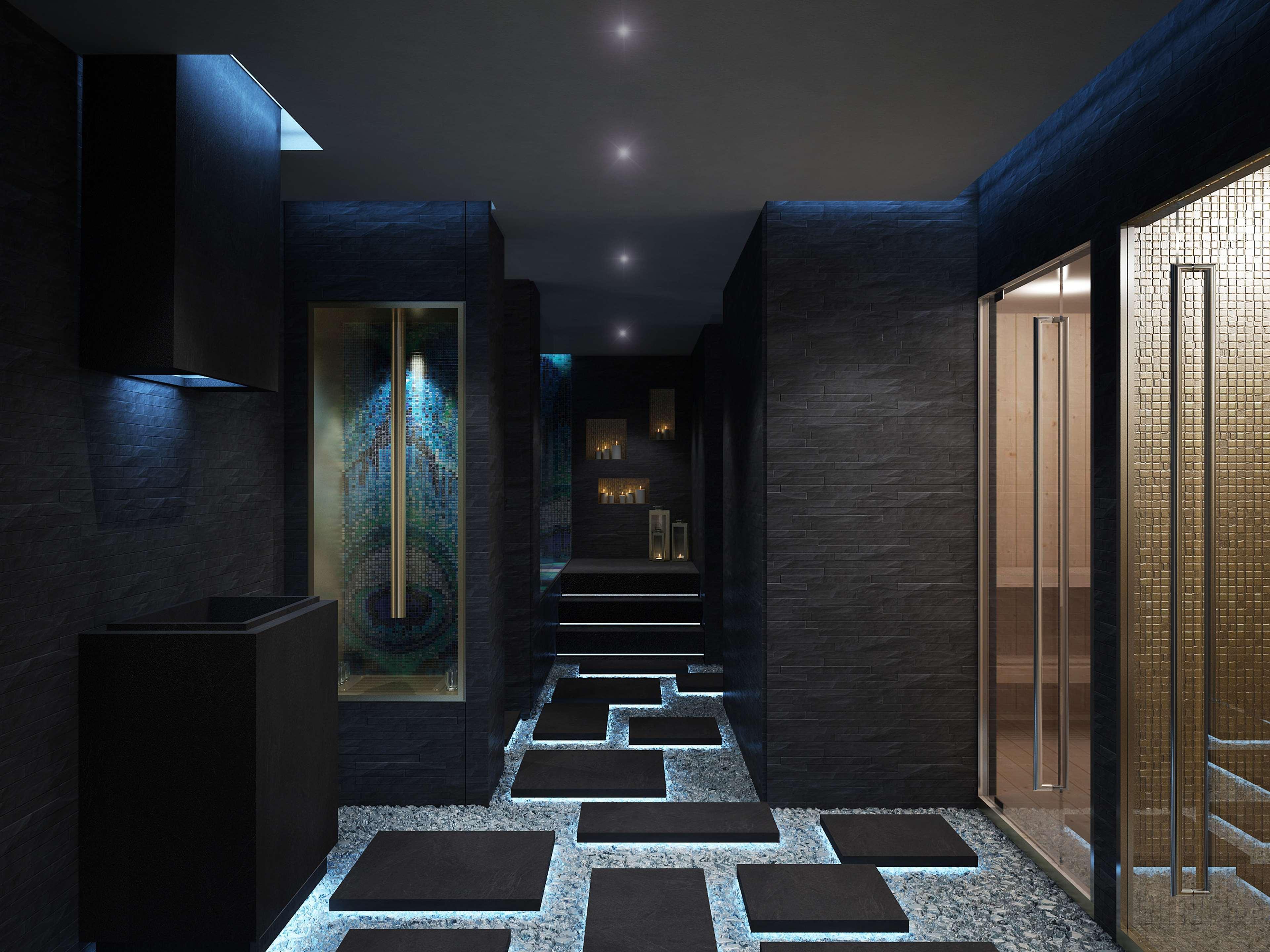 Hilton Dubai Palm Jumeirah Esterno foto 3D rendering of a spa